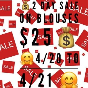 2 daysale💰the blouses are on sale for $25 each!!